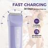 image:imageUfree 3in1 Womens Electric Razor with Ceramic Blades IPX7 Waterproof Bikini Trimmer for Women Pubic Hair Trimmer Cordless Rechargeable Shaver for Legs Armpit Valentines Gifts for Women