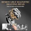 image:imageUfree 7D Rotating Head Shaver for Bald Men Magnetic Detachable Head Shaver IPX7 Waterproof Wet or Dry Electric Razor for Men LED Display Rechargeable Shaving with TypeC Charge Mens Gifts