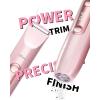 image:imageUfree Bikini Trimmer Electric Razors for Women Dual Head Pubic Body Hair Trimmer Electric Shaver for Face Legs Arm Rechargeable Lady Shaver Waterproof Summer Grooming KitPink