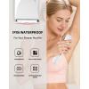 image:imageUfree Bikini Trimmer Electric Razors for Women Dual Head Pubic Body Hair Trimmer Electric Shaver for Face Legs Arm Rechargeable Lady Shaver Waterproof Summer Grooming KitWhite