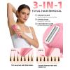 image:imageUfree Bikini Trimmer Electric Razors for Women Rechargeable Pubic Hair Trimmer Electric Shaver for Legs Body Hair Bikini Shaver IPX7 Waterproof Rose RedRose Red