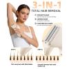 image:imageUfree Bikini Trimmer Electric Razors for Women Rechargeable Pubic Hair Trimmer Electric Shaver for Legs Body Hair Bikini Shaver IPX7 Waterproof Rose RedOffwhite