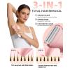 image:imageUfree Bikini Trimmer Electric Razors for Women Rechargeable Pubic Hair Trimmer Electric Shaver for Legs Body Hair Bikini Shaver IPX7 Waterproof Rose RedGold