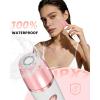 image:imageUfree Bikini Trimmer Electric Razors for Women Rechargeable Pubic Hair Trimmer Electric Shaver for Legs Body Hair Bikini Shaver IPX7 Waterproof Rose RedGold
