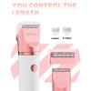 image:imageUfree Bikini Trimmer Electric Razors for Women Rechargeable Pubic Hair Trimmer Electric Shaver for Legs Body Hair Bikini Shaver IPX7 Waterproof Rose RedGold