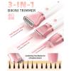 image:imageUfree Bikini Trimmer Electric Razors for Women Rechargeable Pubic Hair Trimmer Electric Shaver for Legs Body Hair Bikini Shaver IPX7 Waterproof Rose RedGold