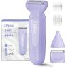 image:imageUfree 3in1 Womens Electric Razor with Ceramic Blades IPX7 Waterproof Bikini Trimmer for Women Pubic Hair Trimmer Cordless Rechargeable Shaver for Legs Armpit Valentines Gifts for Women