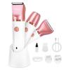 image:imageUfree Bikini Trimmer Electric Razors for Women Rechargeable Pubic Hair Trimmer Electric Shaver for Legs Body Hair Bikini Shaver IPX7 Waterproof Rose RedGold