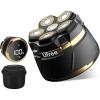 image:imageUfree Head Shavers for Bald Men  Waterproof Bald Head Shaver with Travel Pouch Detachable Rotary Blade for Clean Shave Electric Shaver with LED Display WetDry