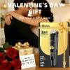 image:imageUfree 3in1 Beard Trimmer for Men Valentine Gifts for Men IPX6 Waterproof Mens Electric Razor Shaver for Mustache Professional Hair Trimmer Clippers TypeC Body Grooming KitBlack