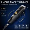 image:imageUfree 3in1 Beard Trimmer for Men Valentine Gifts for Men IPX6 Waterproof Mens Electric Razor Shaver for Mustache Professional Hair Trimmer Clippers TypeC Body Grooming KitBlack