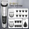 image:imageUfree 3in1 Beard Trimmer for Men Valentine Gifts for Men IPX6 Waterproof Mens Electric Razor Shaver for Mustache Professional Hair Trimmer Clippers TypeC Body Grooming KitSilver