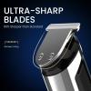 image:imageUfree 3in1 Beard Trimmer for Men Valentine Gifts for Men IPX6 Waterproof Mens Electric Razor Shaver for Mustache Professional Hair Trimmer Clippers TypeC Body Grooming KitSilver