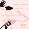 image:imageUfree 5 in 1 Curling Iron with Interchangeable Ceramic Barrels 035125 Curling Wand Set with Flat Iron Hair Straightener Instant Heat Up Dual Voltage Hair Curler Gifts for WomenPink