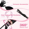 image:imageUfree 5 in 1 Curling Iron with Interchangeable Ceramic Barrels 035125 Curling Wand Set with Flat Iron Hair Straightener Instant Heat Up Dual Voltage Hair Curler Gifts for WomenRose Gold