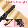 image:imageUfree 5 in 1 Curling Iron with Interchangeable Ceramic Barrels 035125 Curling Wand Set with Flat Iron Hair Straightener Instant Heat Up Dual Voltage Hair Curler Gifts for WomenRose Gold