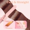 image:imageUfree 5 in 1 Curling Iron with Interchangeable Ceramic Barrels 035125 Curling Wand Set with Flat Iron Hair Straightener Instant Heat Up Dual Voltage Hair Curler Gifts for WomenPink