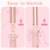 image:imageUfree 5 in 1 Curling Iron with Interchangeable Ceramic Barrels 035125 Curling Wand Set with Flat Iron Hair Straightener Instant Heat Up Dual Voltage Hair Curler Gifts for WomenPink