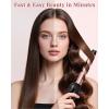 image:imageUfree Automatic Rotating Curling Iron  1 Inch Ceramic Barrel Curling Wand for Medium to Long Hair amp Beach Waves SelfSpinning Hair Curler with LCD Display 250F430F Dual Voltage Rose Gold