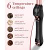 image:imageUfree Automatic Rotating Curling Iron  1 Inch Ceramic Barrel Curling Wand for Medium to Long Hair amp Beach Waves SelfSpinning Hair Curler with LCD Display 250F430F Dual Voltage Rose Gold