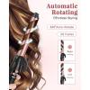 image:imageUfree Automatic Rotating Curling Iron  1 Inch Ceramic Barrel Curling Wand for Medium to Long Hair amp Beach Waves SelfSpinning Hair Curler with LCD Display 250F430F Dual Voltage Rose Gold