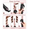 image:imageUfree Automatic Rotating Curling Iron  1 Inch Ceramic Barrel Curling Wand for Medium to Long Hair amp Beach Waves SelfSpinning Hair Curler with LCD Display 250F430F Dual Voltage Rose Gold