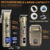 image:imageUfree Beard Trimmer Hair Clippers Mens Shaver Electric Razor Hair Trimmer for Men Cordless Barber Clippers and Trimmers Set Hair Cutting Kit for Men Grooming GiftsBronze