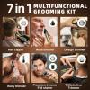 image:imageUfree Beard Trimmer for Men 7 in 1 Electric Shavers Razor Cordless Hair Trimmer Mens Grooming Kit for Body Hair Nose Face amp Mustache Birthday Gifts for Men Husband FatherBronze