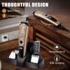image:imageUfree Beard Trimmer for Men Waterproof Electric Razor for Nose Body Face amp Mustache Cordless Hair Clippers Shavers Grooming Kit Gifts for Men Husband FatherGold