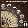 image:imageUfree Beard Trimmer for Men Waterproof Electric Razor for Nose Body Face amp Mustache Cordless Hair Clippers Shavers Grooming Kit Gifts for Men Husband FatherGold