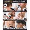 image:imageUfree Beard Trimmer for Men Waterproof Electric Razor for Nose Body Face amp Mustache Cordless Hair Clippers Shavers Grooming Kit Gifts for Men Husband FatherSilver