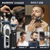 image:imageUfree Hair Clippers for Men Clippers and Trimmers Set Cordless Barber Clippers Grooming Kit Gifts for MenBlack Silver