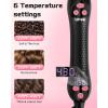 image:imageUfree Rotating Curling Iron 1 Inch Curling Wand Automatic Hair Curler with Long Barrel Heating up to 430F in 30S 6 Gear Adjustable 100240V Dual Voltage Hair Crimper for Home amp Travel