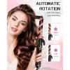 image:imageUfree Rotating Curling Iron 1 Inch Curling Wand Automatic Hair Curler with Long Barrel Heating up to 430F in 30S 6 Gear Adjustable 100240V Dual Voltage Hair Crimper for Home amp Travel