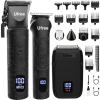 image:imageUfree Beard Trimmer Hair Clippers Mens Shaver Electric Razor Hair Trimmer for Men Cordless Barber Clippers and Trimmers Set Hair Cutting Kit for Men Grooming GiftsBlack