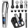 image:imageUfree Beard Trimmer for Men Waterproof Electric Razor for Nose Body Face amp Mustache Cordless Hair Clippers Shavers Grooming Kit Gifts for Men Husband FatherSilver