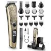 image:imageUfree Beard Trimmer for Men Waterproof Electric Razor for Nose Body Face amp Mustache Cordless Hair Clippers Shavers Grooming Kit Gifts for Men Husband FatherGold