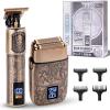 image:imageUfree Foil Shavers Electric Razor for Men Beard Trimmer Grooming Shaving Kit Hair Trimmer Cordless Head Shavers for Bald Men Barber Clippers Birthday Gifts for HimBronze