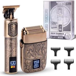 image:imageUfree Foil Shavers Electric Razor for Men Beard Trimmer Grooming Shaving Kit Hair Trimmer Cordless Head Shavers for Bald Men Barber Clippers Birthday Gifts for HimBronze