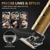 image:imageUfree Mens Beard Trimmer Zero Gapped T Blade Liners Cordless Hair Clippers Electric Razor Shavers for Men Grooming Kit for Hair Cutting Gifts for MenBlackGold