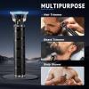image:imageUfree Mens Beard Trimmer Zero Gapped T Blade Liners Cordless Hair Clippers Electric Razor Shavers for Men Grooming Kit for Hair Cutting Gifts for MenBlackBlack