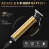 image:imageUfree Mens Beard Trimmer Zero Gapped T Blade Liners Cordless Hair Clippers Electric Razor Shavers for Men Grooming Kit for Hair Cutting Gifts for MenBlackGold