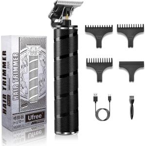 image:imageUfree Mens Beard Trimmer Zero Gapped T Blade Liners Cordless Hair Clippers Electric Razor Shavers for Men Grooming Kit for Hair Cutting Gifts for MenBlackBlack